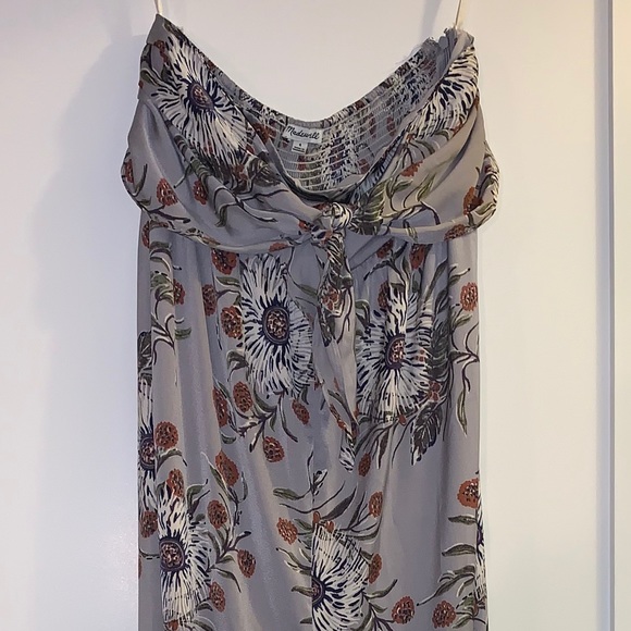 💜🍂Madewell Strapless Jumpsuit in Painted Blooms - Picture 2 of 7